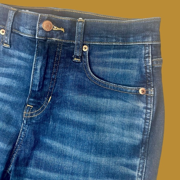 J. Crew ‘9” Vintage Slim Straight Leg Jeans’ in Dark Wash Size 25 Style #BA616 - Picture 4 of 16